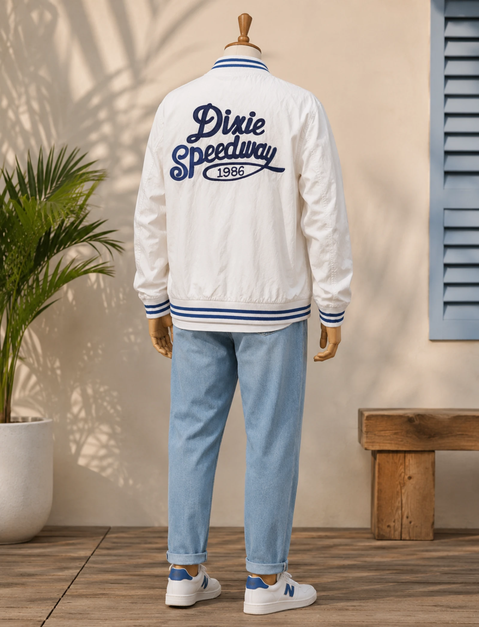 Japan Rags Champion ship Veste/Blouson Teddy TM/TFr38-Branco-Corte reto em OT – photo 3